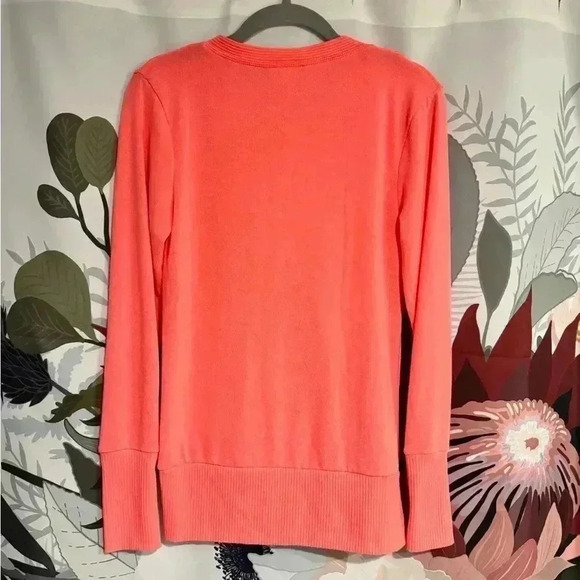 Hot Pink Button Up Sweater - Picture 2 of 3